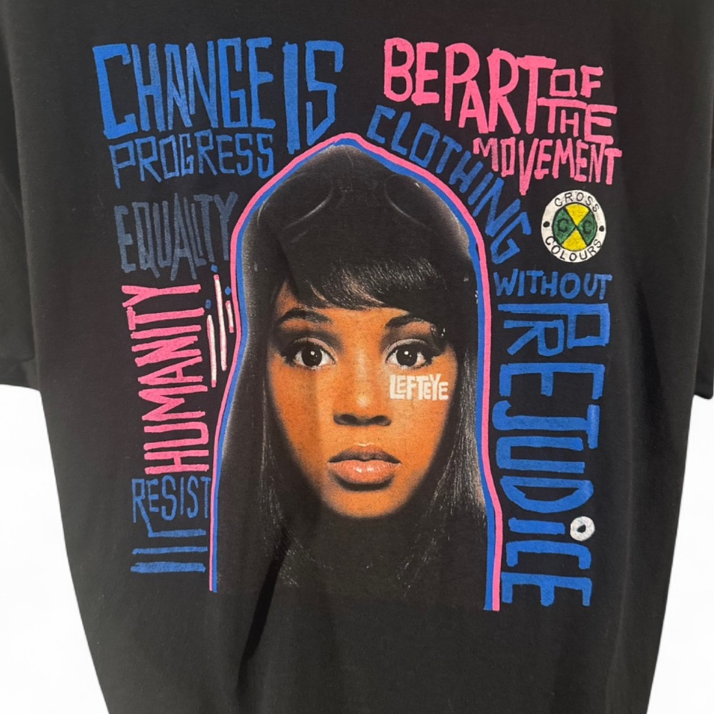 TLC Left Eye Black Graphic T-Shirt Size Men’s XL (NWT) - Picture 2 of 6
